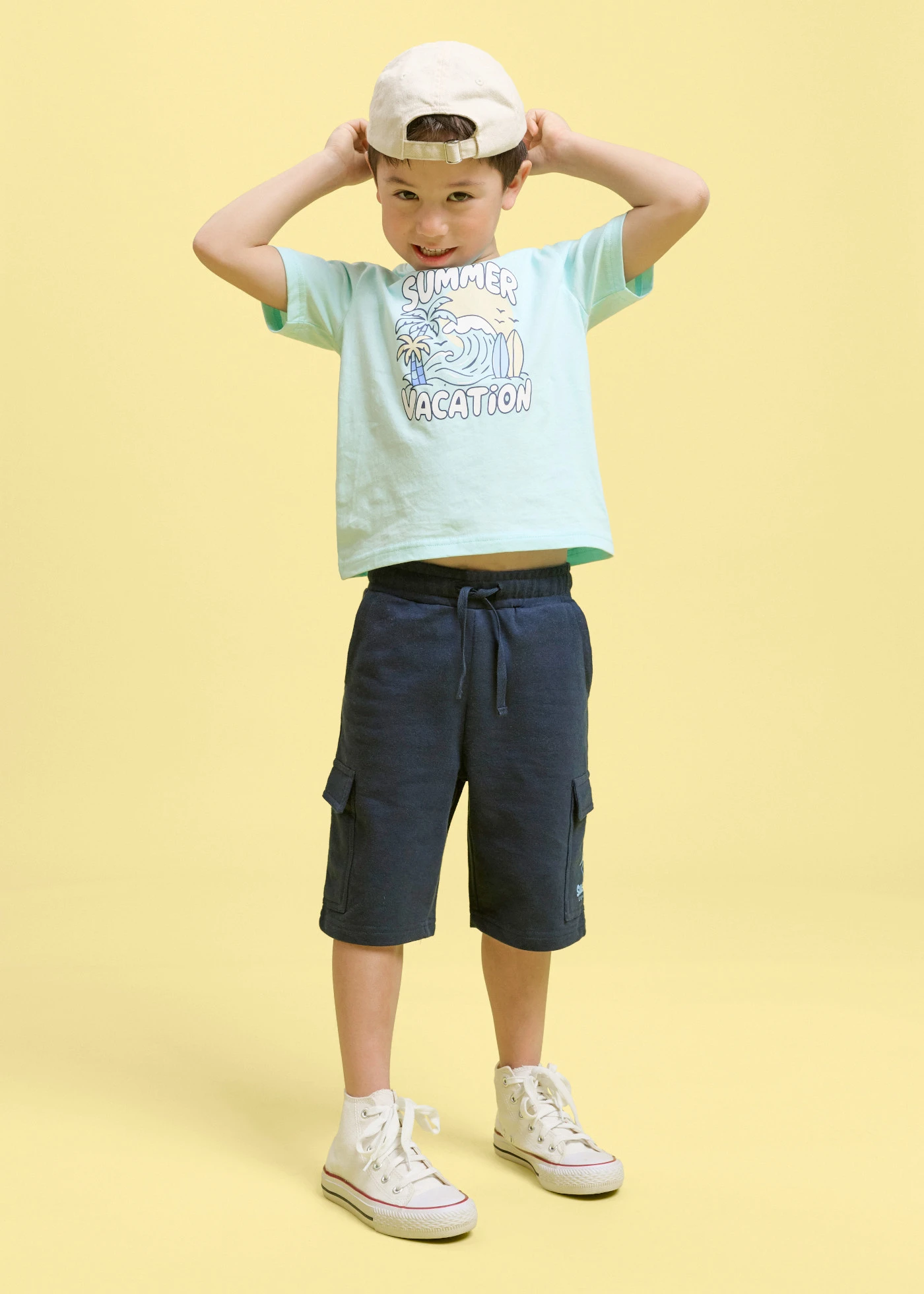 Cargo sweatbermuda van puur biologisch katoen • donkerblauw • product-page.page-title-suffix