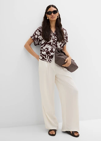 Pantalon estival à pinces • écru • Boutique bonprix