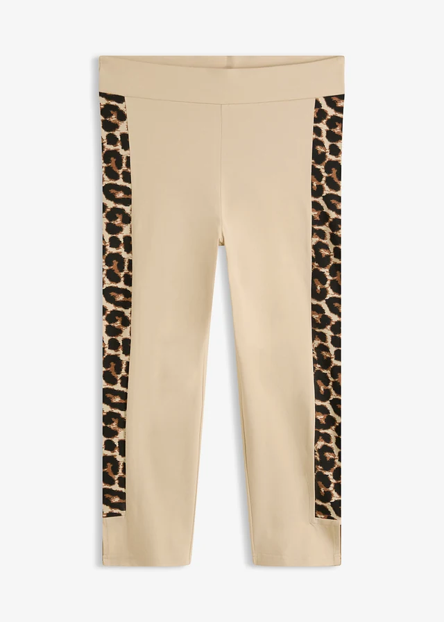 Legginsy rybaczki w panterkę