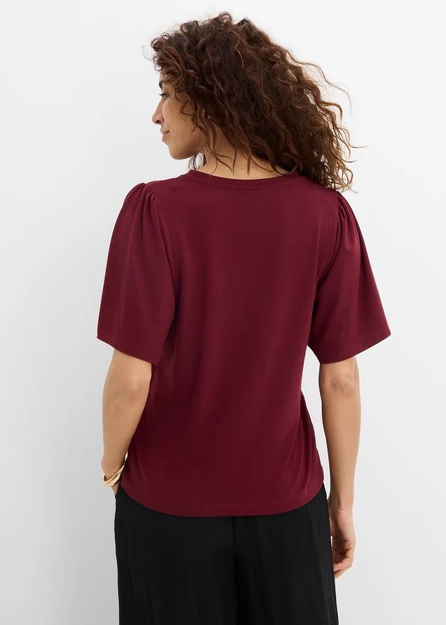 Shirt van viscose met knopen • esdoornrood • product-page.page-title-suffix