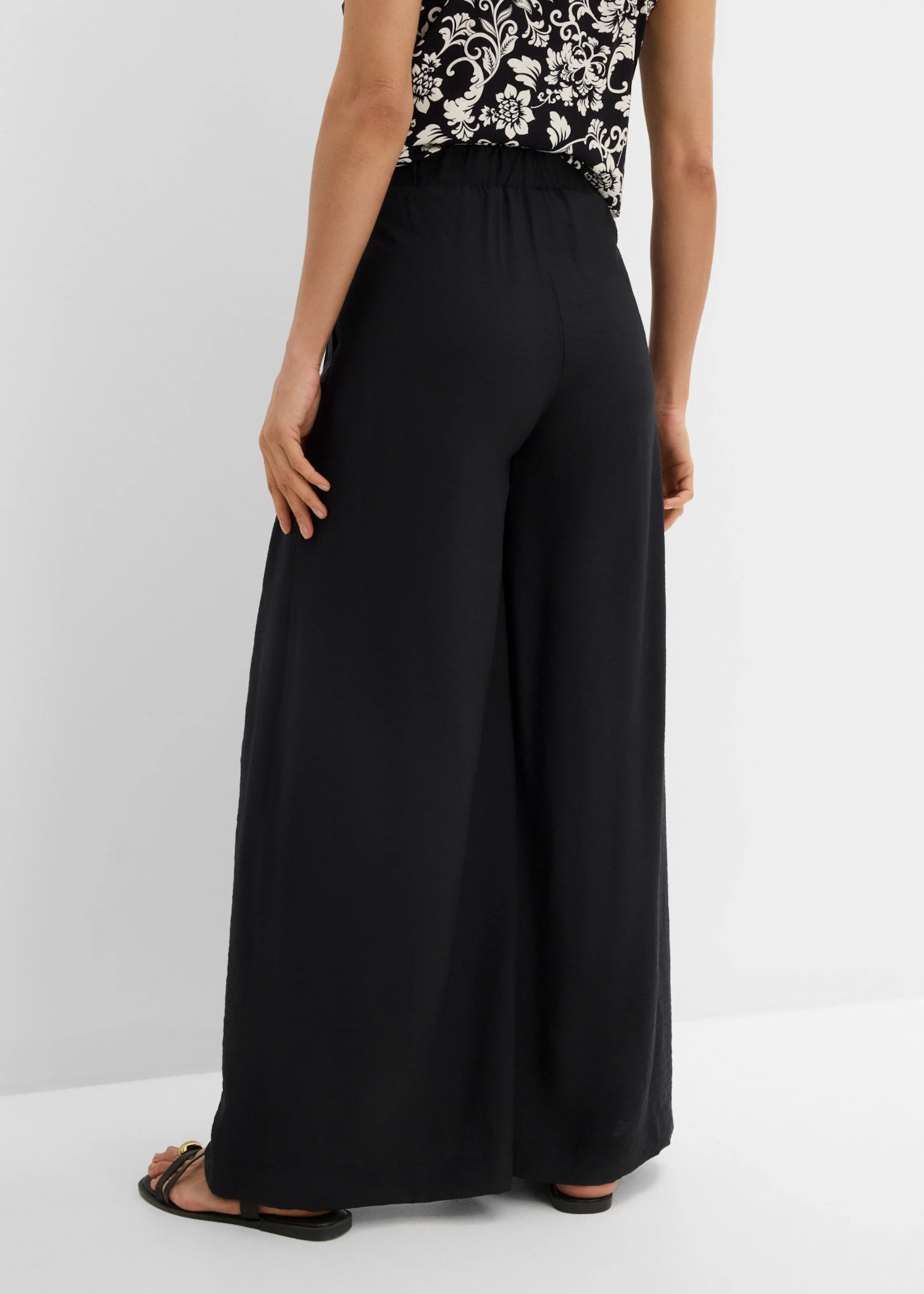 Pantalon fluide à taille élastiquée • noir • product-page.page-title-suffix