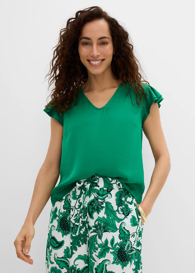 Blouse à volants • vert aventurine • product-page.page-title-suffix