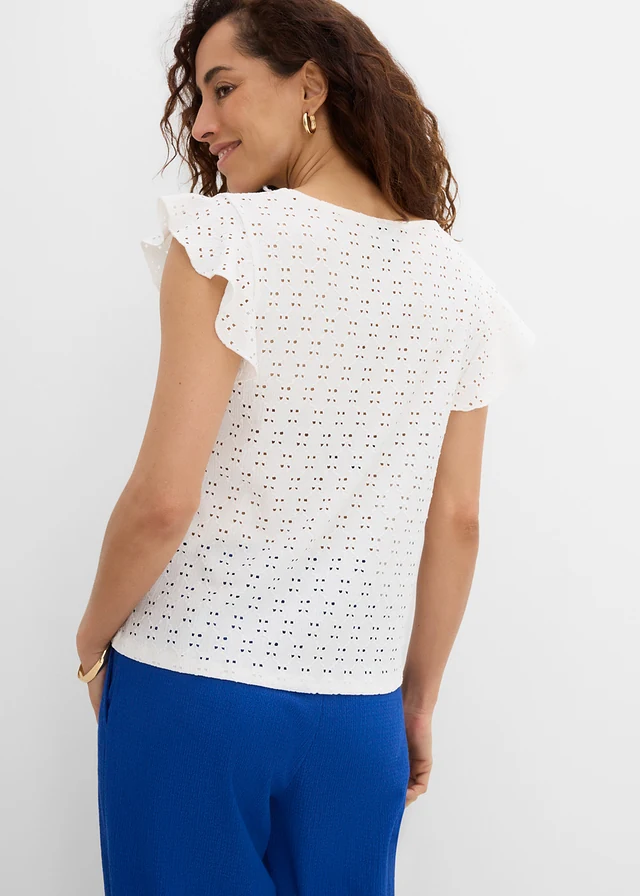 T-shirt en matière douce, Couleur: écru