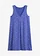 Kort nachthemd in een zachte viscosemix, Kleur: saffierblauw/wolwit gestippeld