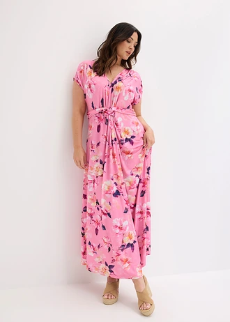Robe en jersey, Couleur: rose floral