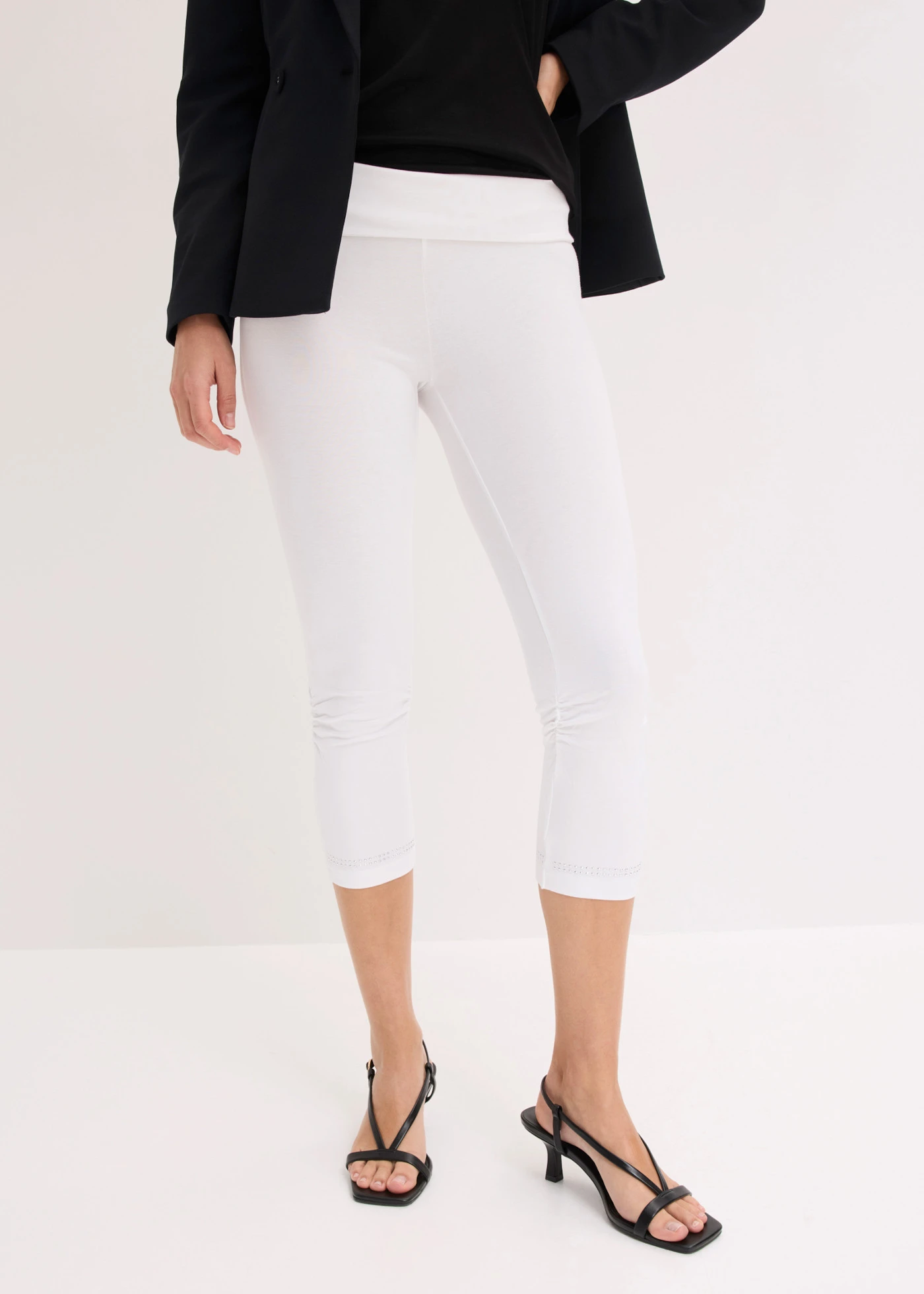 Capri legging met glitter (set van 2) • wit • product-page.page-title-suffix