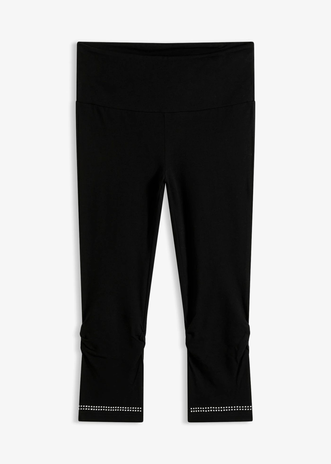 Capri legging csillogó részletekkel (2 db-os csomag) • fekete • bonprix áruház