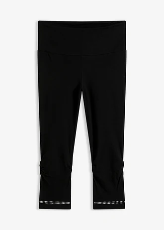 Lot de 2 leggings corsaire avec strass