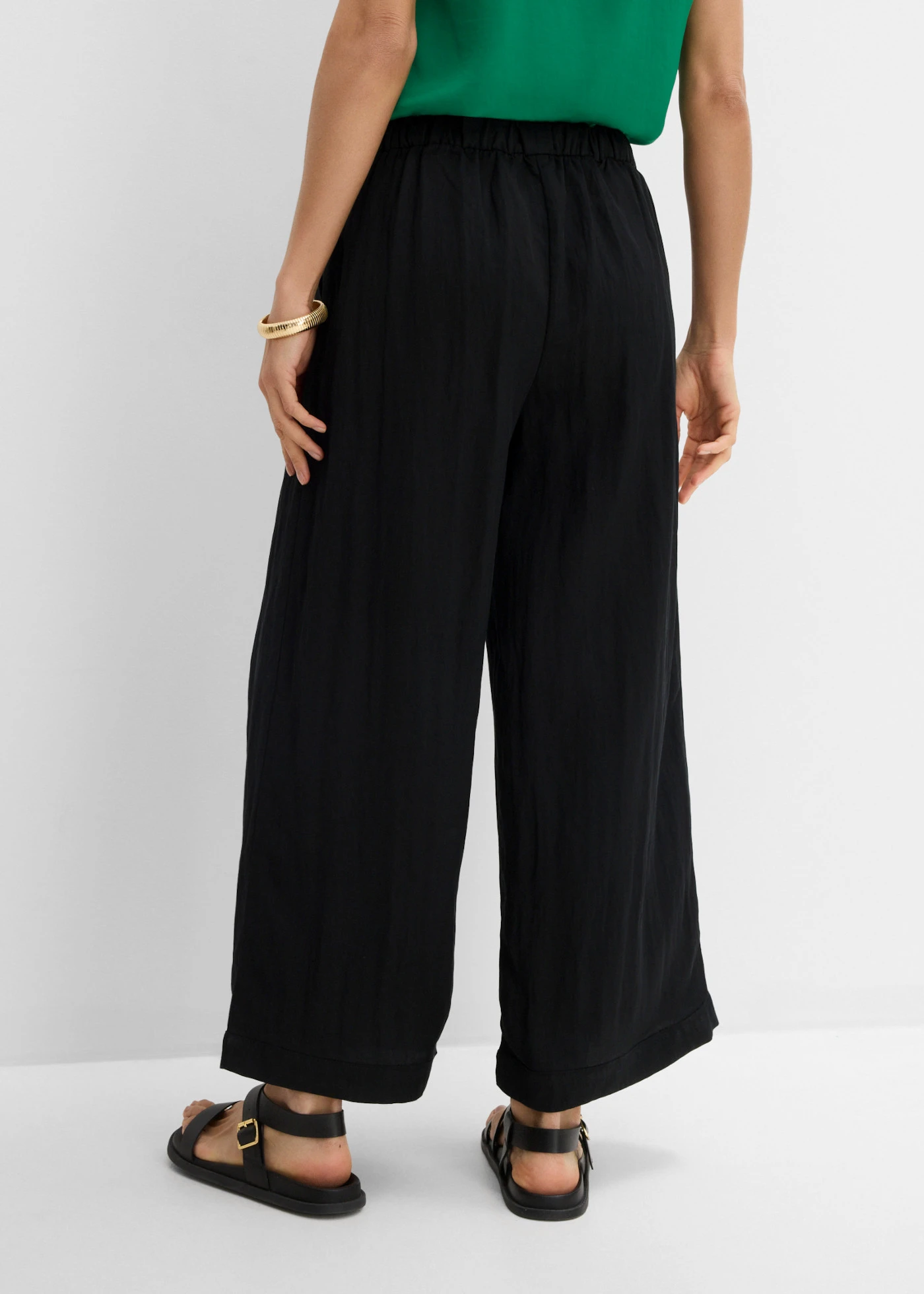 Culotte nadrág puha viszkózzal • fekete • bonprix áruház
