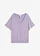 Bluză oversize din mix moale cu viscoză, culoare: violet fumuriu