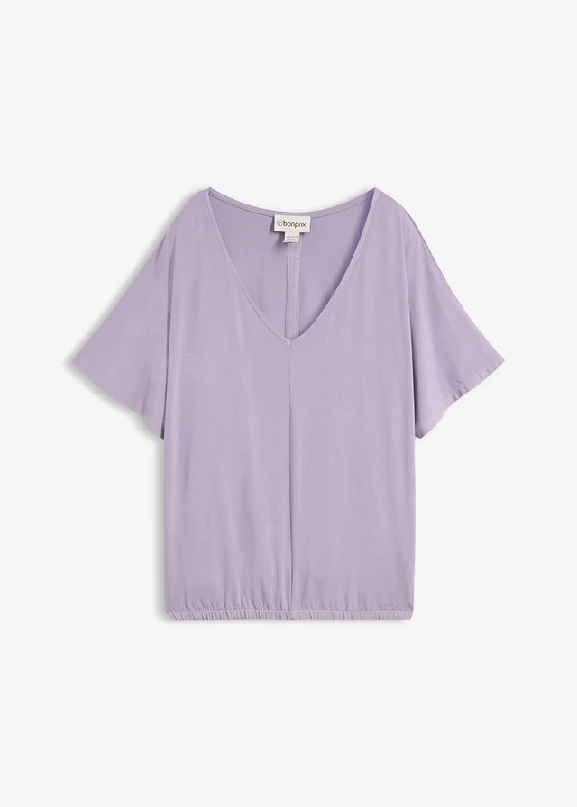 T-shirt oversize en viscose douce et extensible