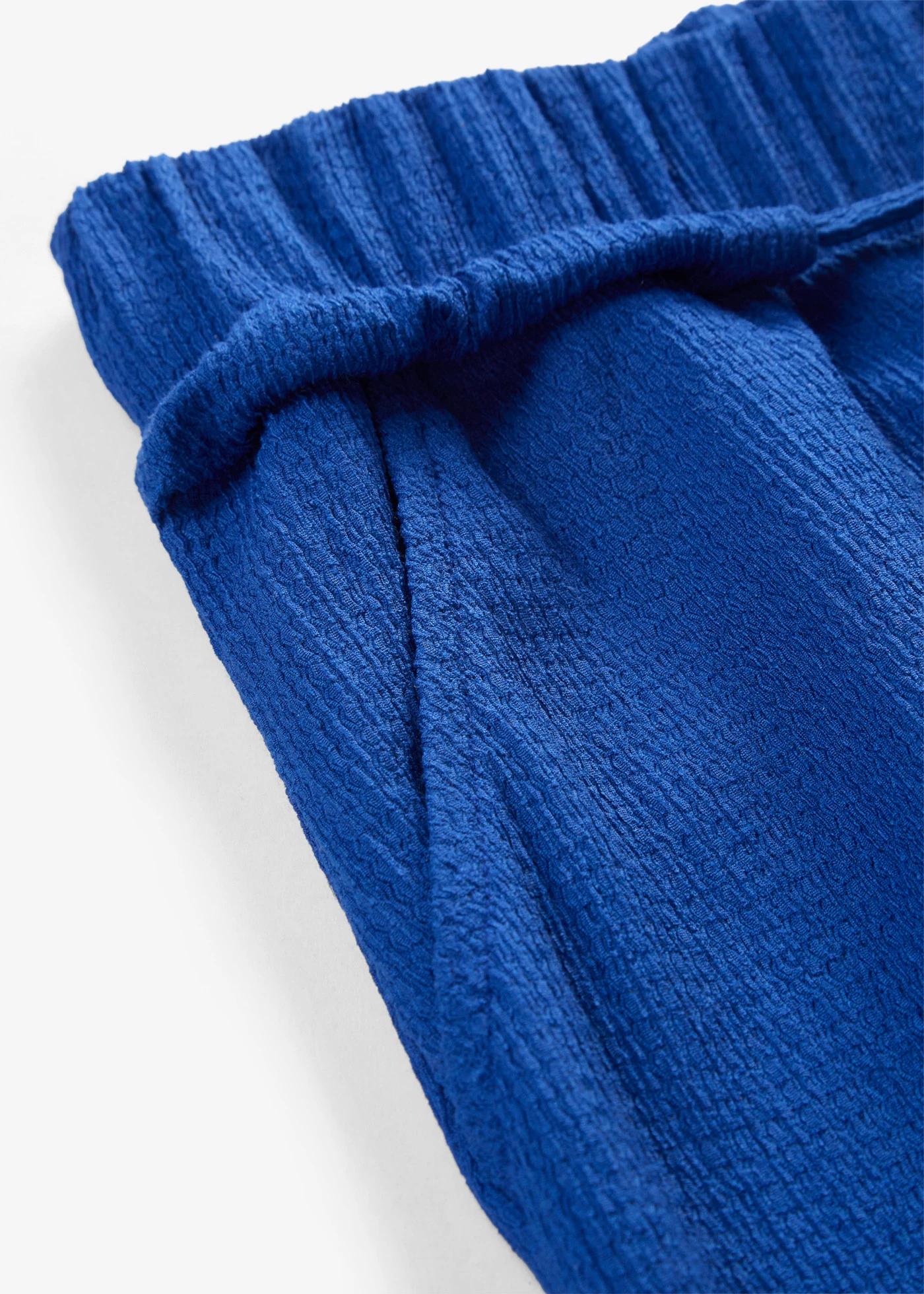 Jersey broek van gestructureerde crêpe • kobaltblauw • product-page.page-title-suffix
