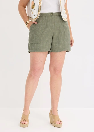 Bermuda loose, Couleur: olive foncé