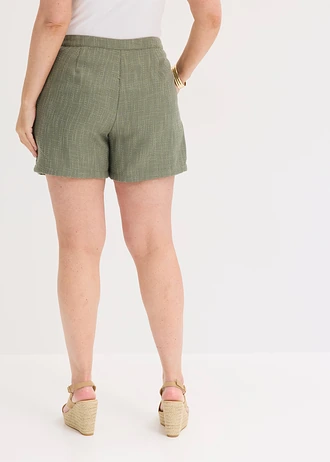 Bermuda loose, Couleur: olive foncé