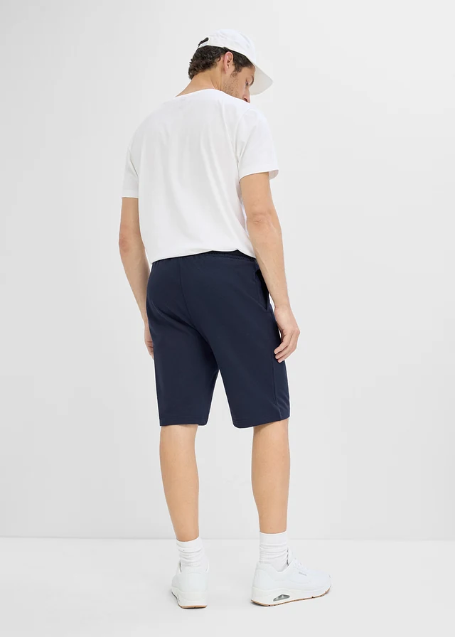 Sweatbermuda, regular fit, Kleur: donkerblauw