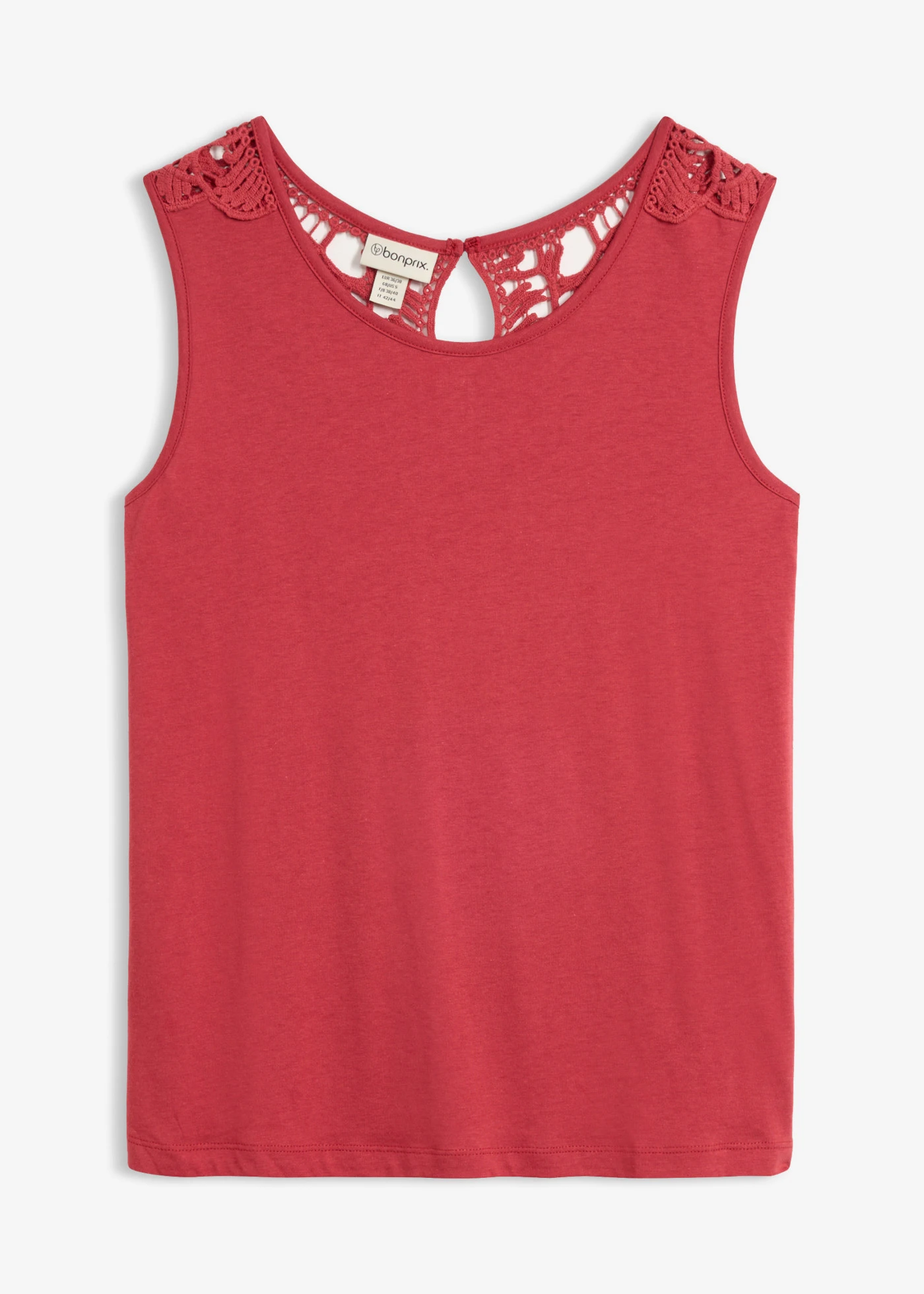 Top à dentelle • rouge cerise • product-page.page-title-suffix