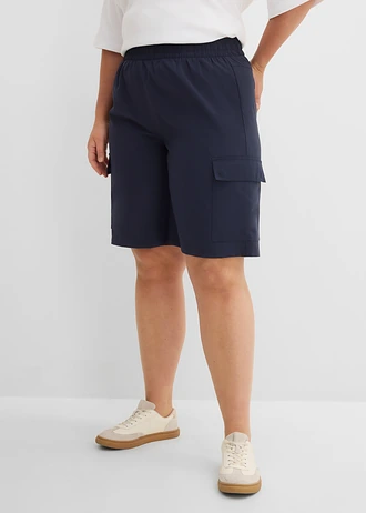 Bermuda cargo à séchage rapide, Couleur: bleu foncé