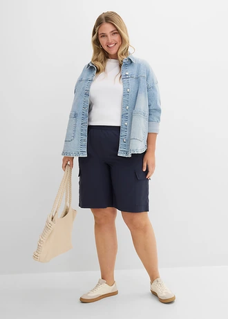 Bermuda cargo à séchage rapide, Couleur: bleu foncé