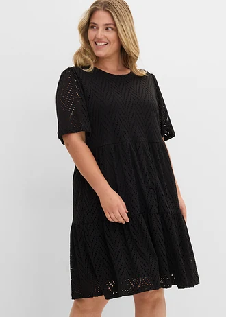 Robe en jersey, Couleur: noir
