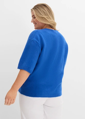 Oversize svetr, barva: arktická modrá