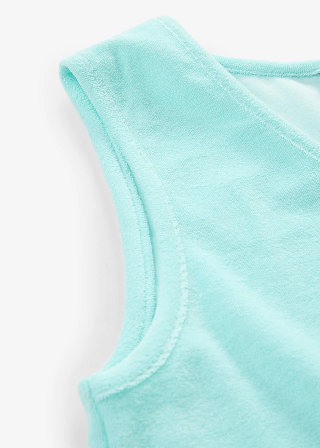 Robe trapèze en tissu éponge • bleu aqua • product-page.page-title-suffix