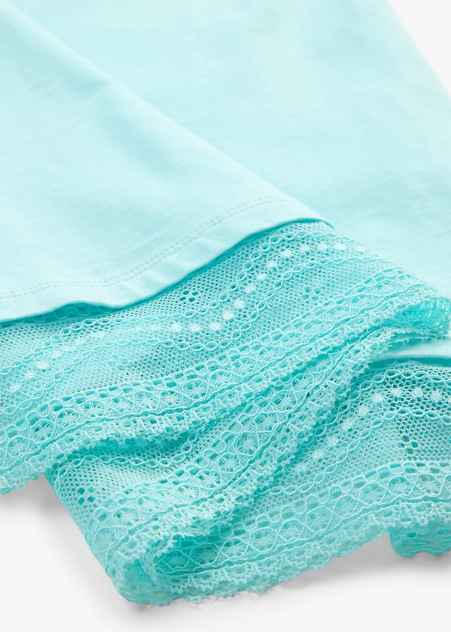 T-shirt boxy en coton • bleu aqua • product-page.page-title-suffix