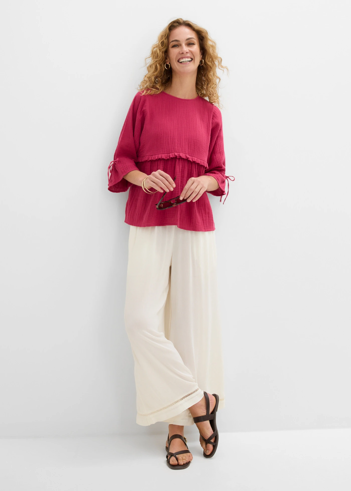 Blouse en gaze de coton • magenta • product-page.page-title-suffix