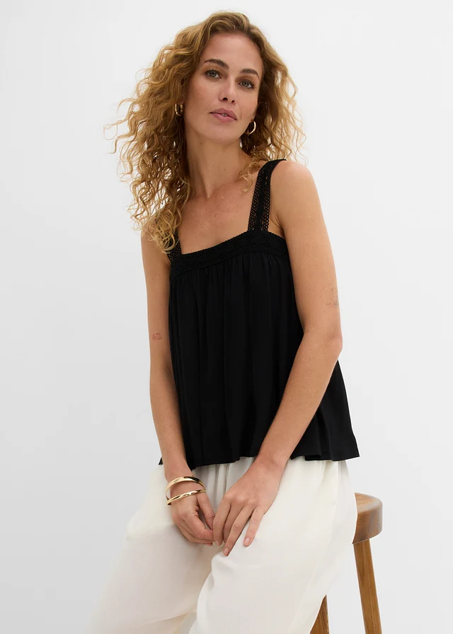 Top van zachte viscose • zwart • product-page.page-title-suffix
