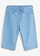 Bermude lungi de blugi cu talie ajustabilă, Loose Fit, culoare: bleu denim