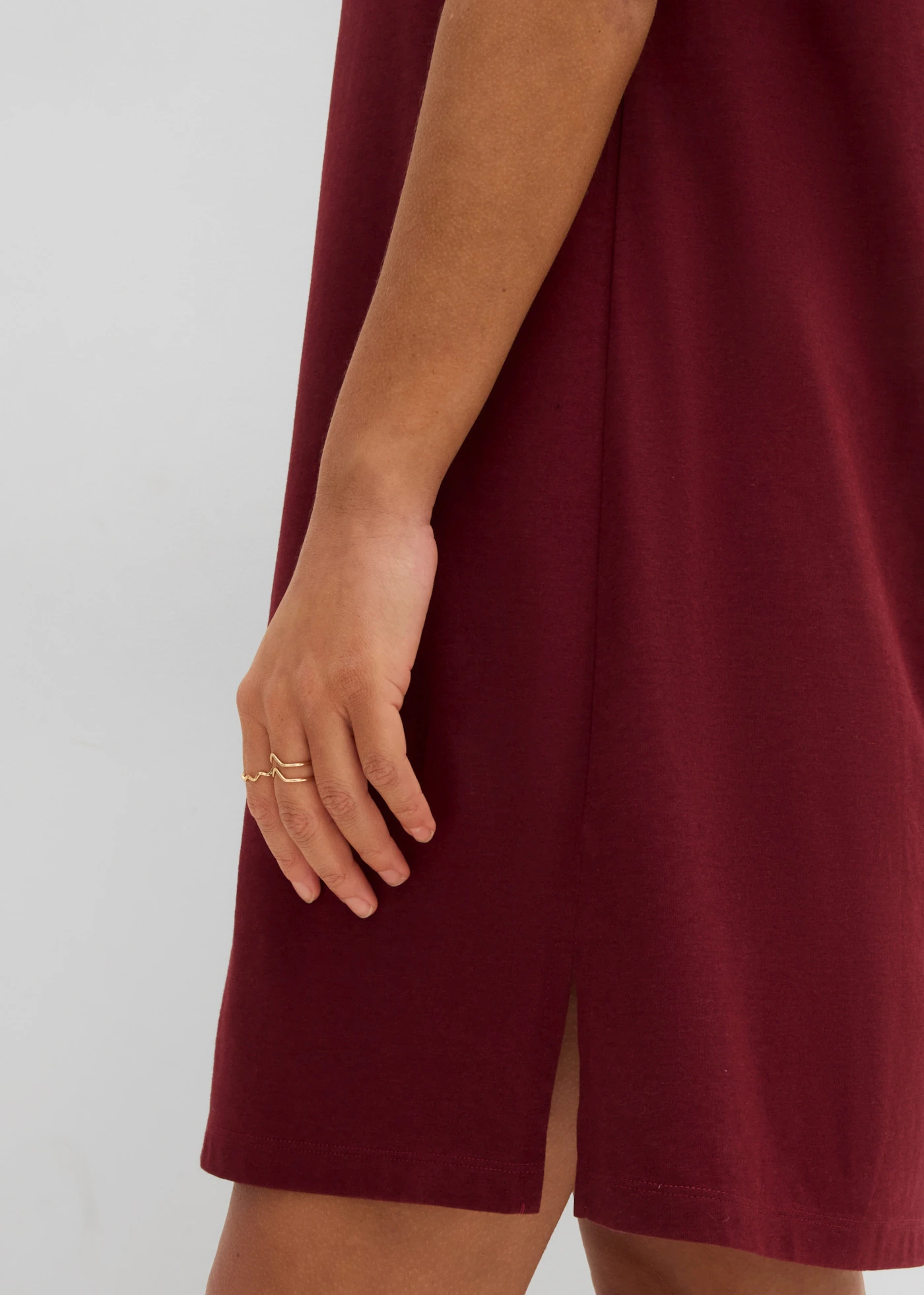Robe T-shirt oversize • rouge érable • product-page.page-title-suffix