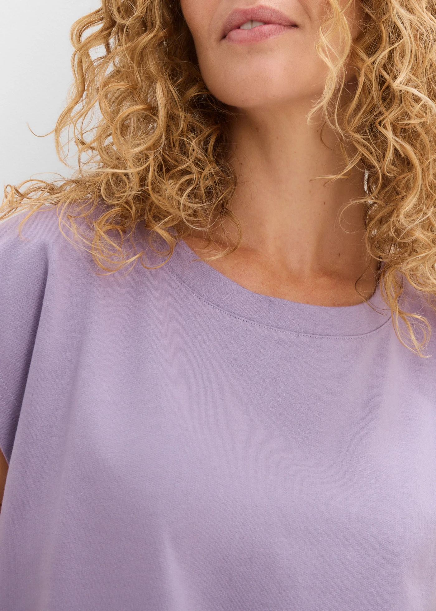Bluză casual din bumbac 100% • violet fumuriu • magazin bonprix