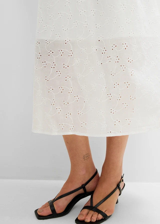 Jupe midi 100% coton • écru • product-page.page-title-suffix