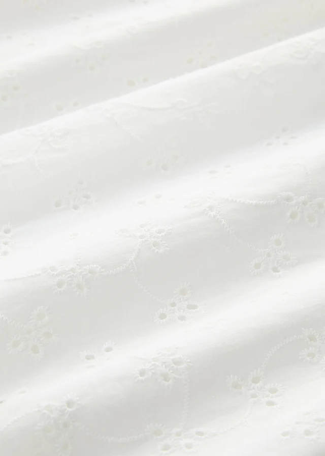 Fustă midi din bumbac 100% • ecru • magazin bonprix