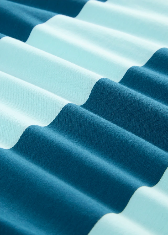 Robe boxy, 100% coton • bleu aqua/pétrole rayé • product-page.page-title-suffix