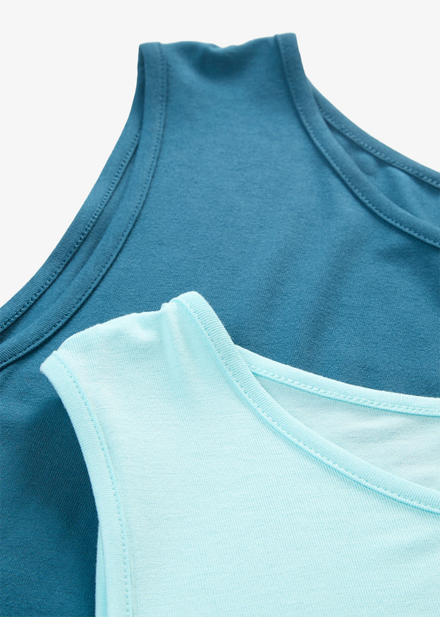 Lange top van zachte viscose (set van 2) • aquablauw/blauwpetrol • product-page.page-title-suffix