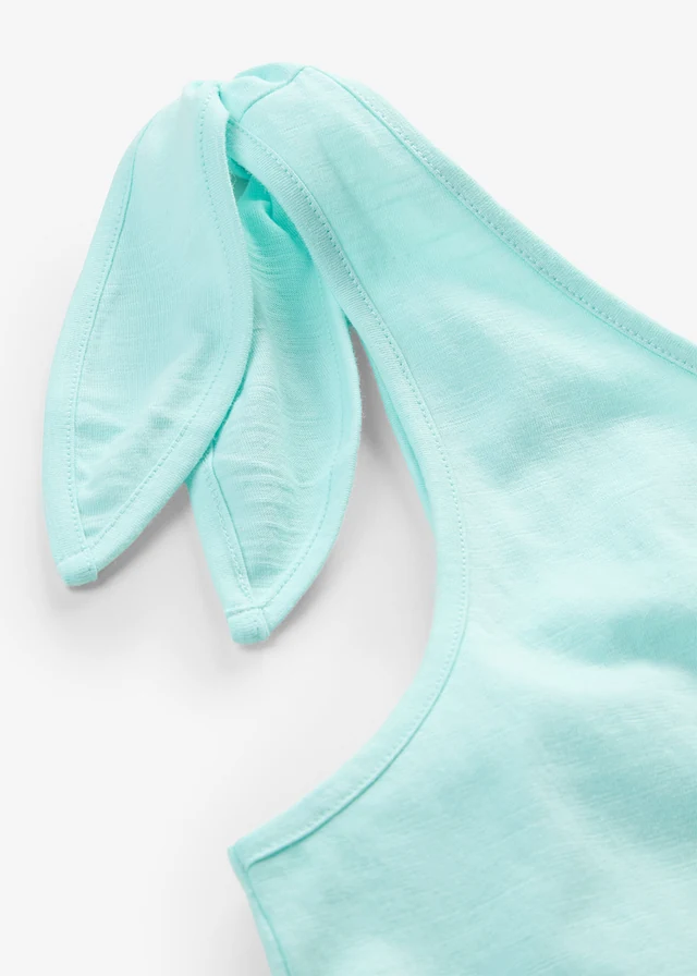 Top en coton avec détails nœuds • bleu aqua • product-page.page-title-suffix