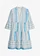 Robe-tunique, Couleur: écru-bleu méditerranée