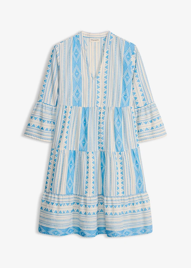 Robe-tunique • écru-bleu méditerranée • product-page.page-title-suffix