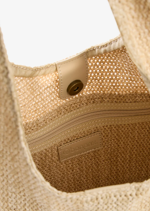Cabas aspect paille • écru • product-page.page-title-suffix