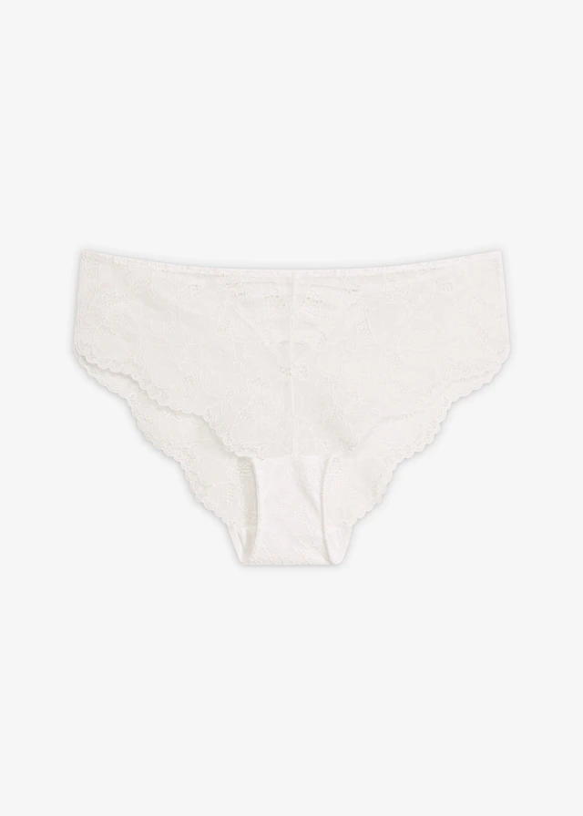 Bokové kalhotky z luxusní krajky • bílá • bonprix obchod