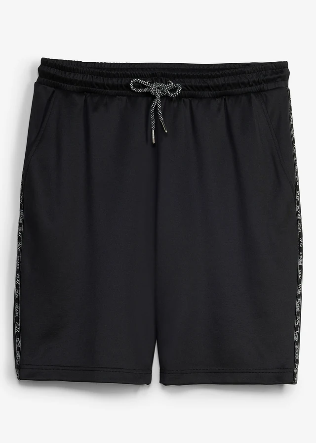 Short de sport à séchage rapide pour homme, Couleur: noir