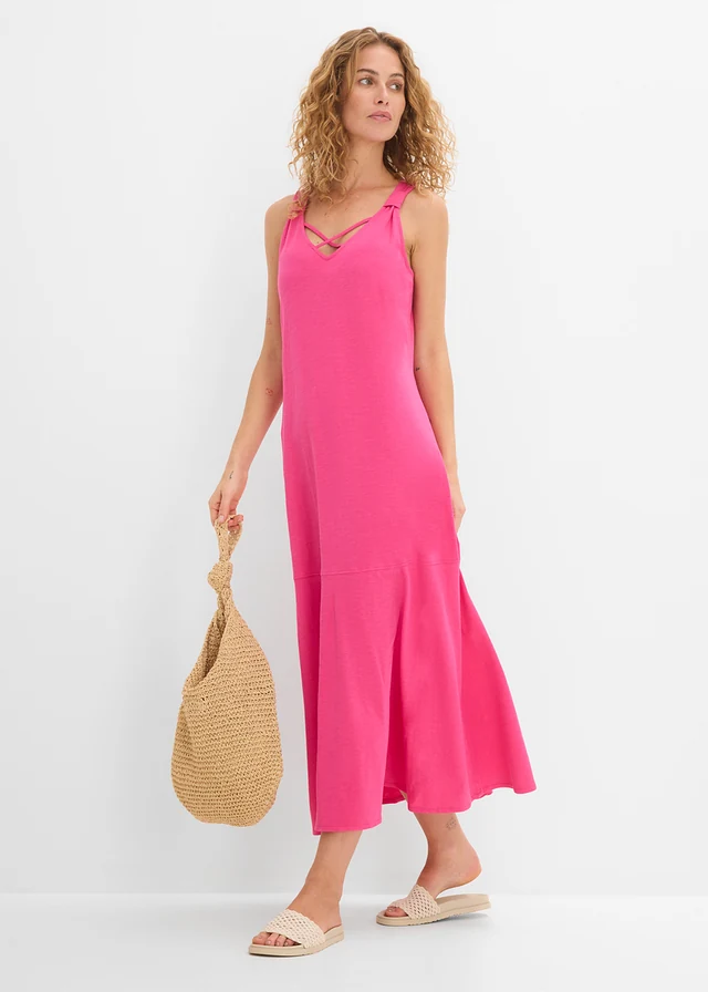 Jurk met spaghettibandjes van biologisch katoen • pinklady • product-page.page-title-suffix