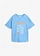 T-shirt en coton épais, Couleur: bleu moyen