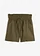 Short en lin mélangé, Couleur: olive foncé