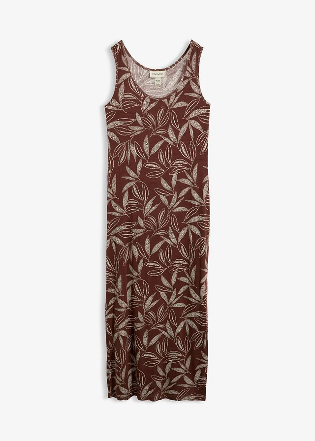 Robe longue en viscose fluide