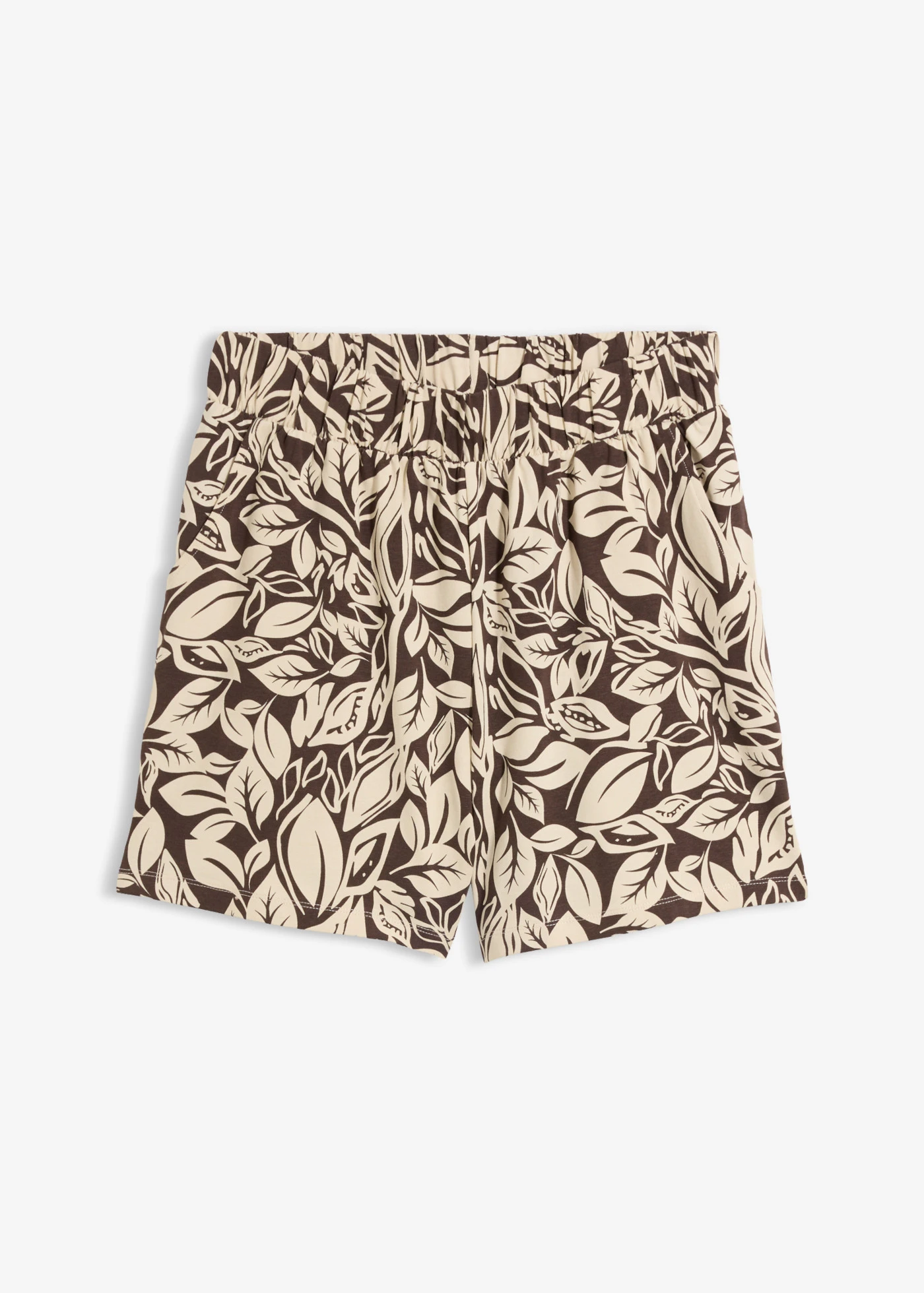 Short en jersey coton extensible • marron foncé-sable clair • product-page.page-title-suffix