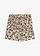 Short en jersey coton extensible, Couleur: marron foncé-sable clair