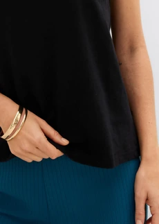 Débardeur 100% coton • noir • Boutique bonprix