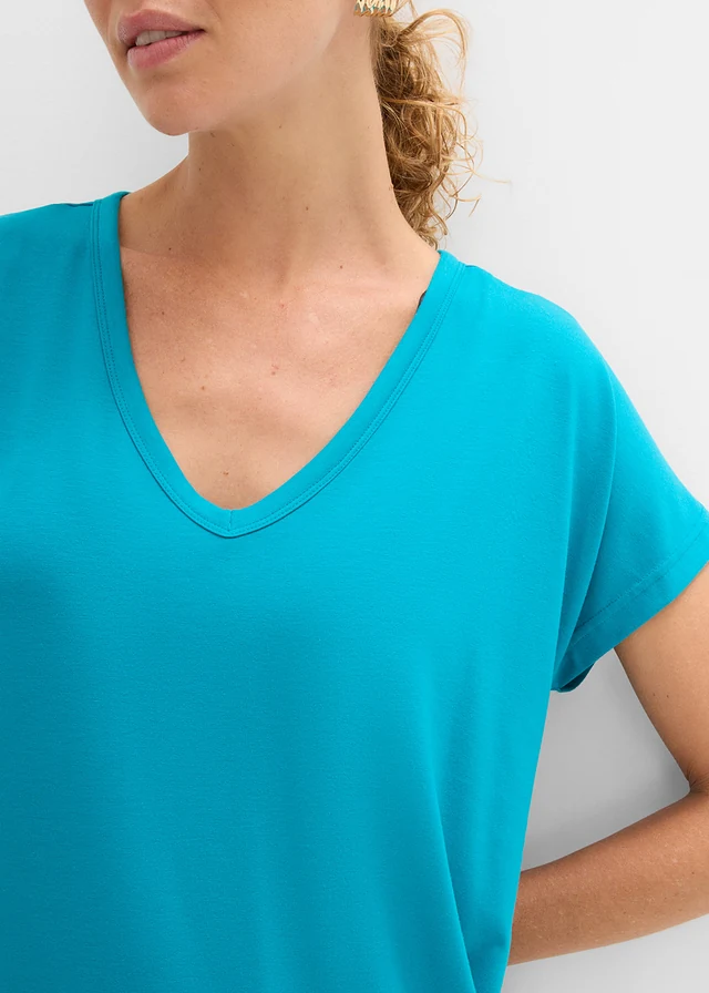 Shirt van viscose • laguneblauw • product-page.page-title-suffix