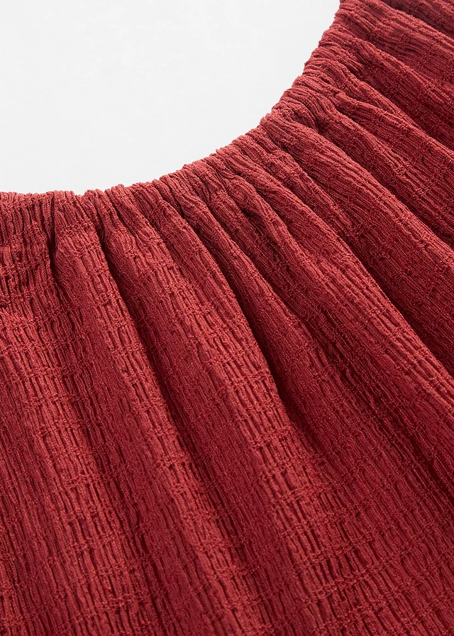 Robe légère à bretelles en crêpe • rouge désert • product-page.page-title-suffix